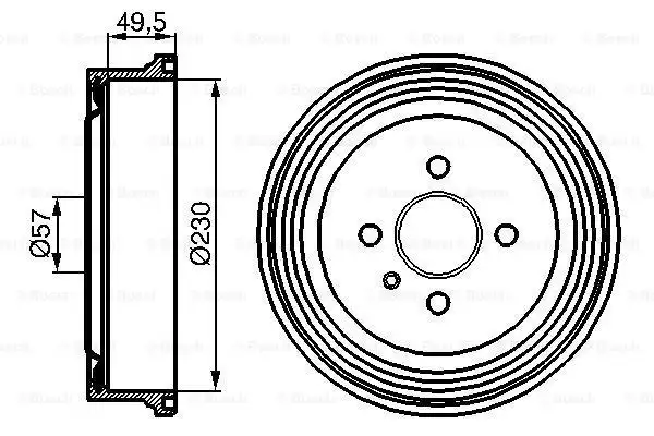 Ταμπούρο OPEL ASTRA 1991 - 1994 ( F ) BOSCH 0 986 477 100