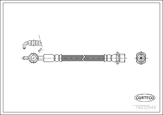 Μαρκούτσια Φρενων TOYOTA COROLLA 1997 - 1999 ( A111 ) CORTECO 19032949