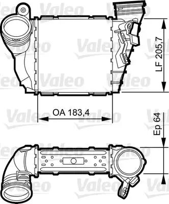 Ψυγείο Intercooler VW GOLF 1998 - 2004 ( Mk4 ) VALEO 817557