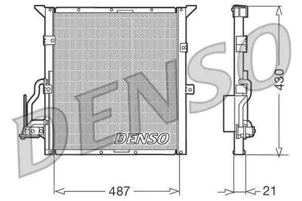 Ψυγείο A/C (Εξωτερικό) BMW Z3 Roadster / 2dr 1996 - 2003 ( E36/8 ) 1.8 i  ( M43 B18 (184E2)  ) (116 hp ) Βενζίνη #DCN05002