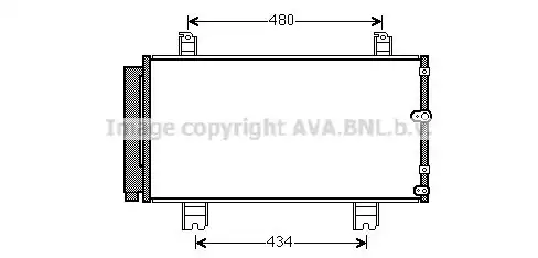 Ψυγείο A/C (Εξωτερικό) LEXUS IS Sedan / 4dr 2005 - 2009 ( XE20 ) 250 (GSE20_)  ( 4GR-FSE  ) (207 hp ) Βενζίνη #487106400